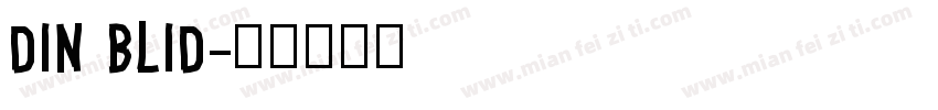 din blid字体转换